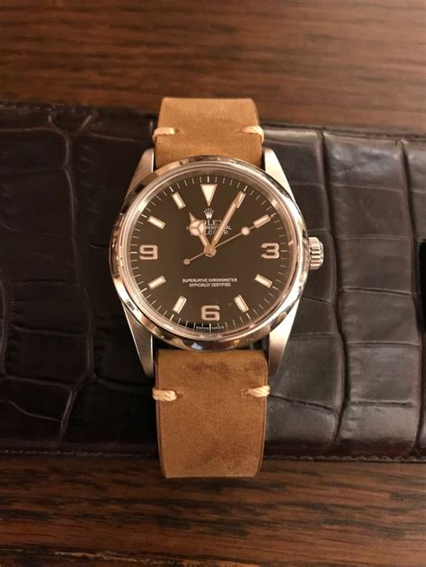 rolex explorer suede strap|More.